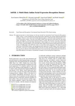 InFER: A Multi-Ethnic Indian Facial Expression Recognition Dataset