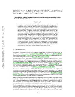ResolvNet: A Graph Convolutional Network with multi-scale Consistency