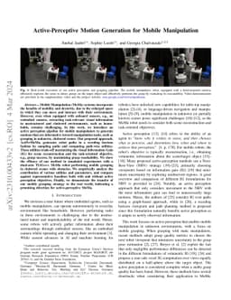 Active-Perceptive Motion Generation for Mobile Manipulation