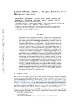 LEGO-Prover: Neural Theorem Proving with Growing Libraries