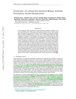 UniAudio: An Audio Foundation Model Toward Universal Audio Generation