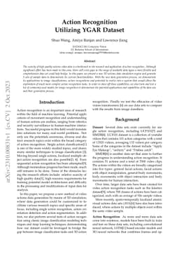 Action Recognition Utilizing YGAR Dataset