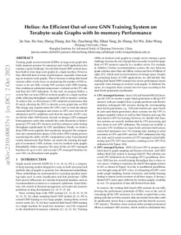 Helios: An Efficient Out-of-core GNN Training System on Terabyte-scale
  Graphs with In-memory Performance