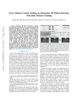 Every Dataset Counts: Scaling up Monocular 3D Object Detection with
  Joint Datasets Training