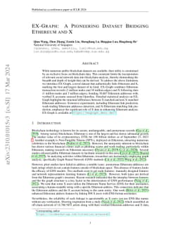 EX-Graph: A Pioneering Dataset Bridging Ethereum and X