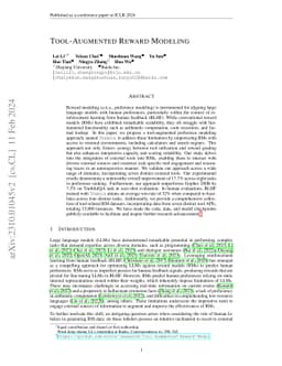 Tool-Augmented Reward Modeling