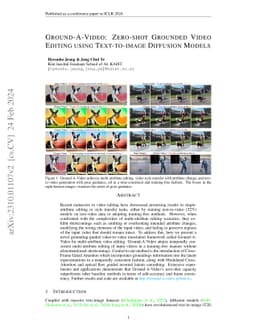 Ground-A-Video: Zero-shot Grounded Video Editing using Text-to-image
  Diffusion Models
