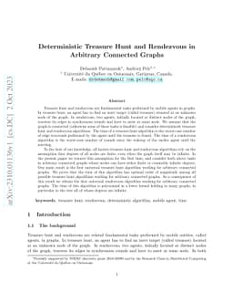 Deterministic Treasure Hunt and Rendezvous in Arbitrary Connected Graphs