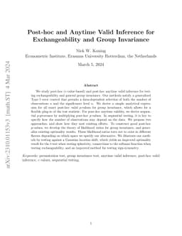 Post-hoc and Anytime Valid Permutation and Group Invariance Testing