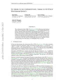 If there is no underfitting, there is no Cold Posterior Effect