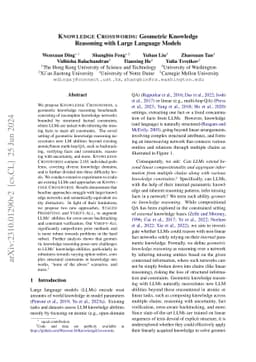 Knowledge Crosswords: Geometric Knowledge Reasoning with Large Language
  Models
