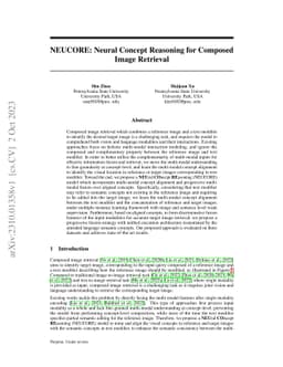 NEUCORE: Neural Concept Reasoning for Composed Image Retrieval