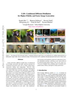 CoDi: Conditional Diffusion Distillation for Higher-Fidelity and Faster
  Image Generation
