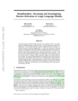 DeepDecipher: Accessing and Investigating Neuron Activation in Large
  Language Models