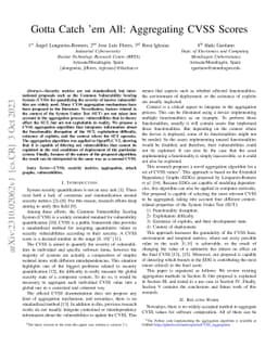Gotta Catch ém All: Aggregating CVSS Scores