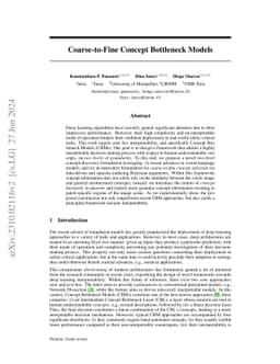 Coarse-to-Fine Concept Bottleneck Models