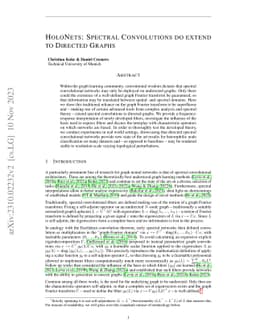 HoloNets: Spectral Convolutions do extend to Directed Graphs