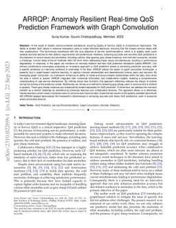 ARRQP: Anomaly Resilient Real-time QoS Prediction Framework with Graph
  Convolution