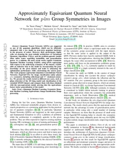 Approximately Equivariant Quantum Neural Network for $p4m$ Group
  Symmetries in Images