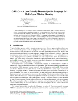 ORTAC+ : A User Friendly Domain Specific Language for Multi-Agent
  Mission Planning