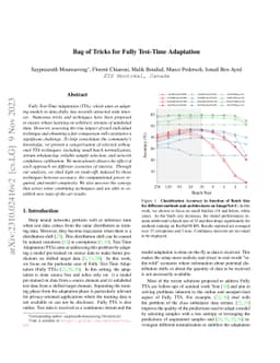 Bag of Tricks for Fully Test-Time Adaptation
