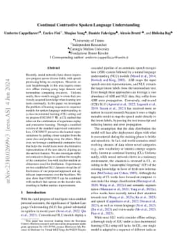 Continual Contrastive Spoken Language Understanding