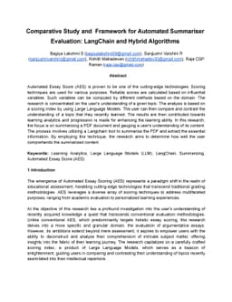 Comparative Study and Framework for Automated Summariser Evaluation:
  LangChain and Hybrid Algorithms