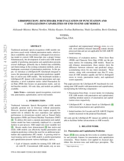 LibriSpeech-PC: Benchmark for Evaluation of Punctuation and
  Capitalization Capabilities of end-to-end ASR Models