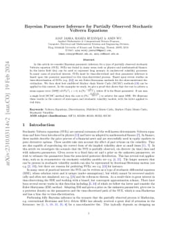 Bayesian Parameter Inference for Partially Observed Stochastic Volterra
  Equations