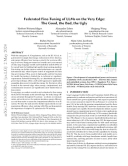 Federated Fine-Tuning of LLMs on the Very Edge: The Good, the Bad, the
  Ugly