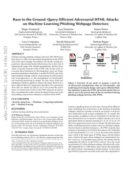 Raze to the Ground: Query-Efficient Adversarial HTML Attacks on
  Machine-Learning Phishing Webpage Detectors