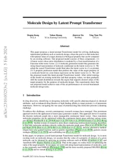 Molecule Design by Latent Prompt Transformer