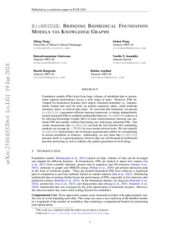 BioBridge: Bridging Biomedical Foundation Models via Knowledge Graphs