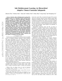 Safe Reinforcement Learning via Hierarchical Adaptive Chance-Constraint
  Safeguards