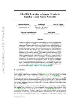 GRAPES: Learning to Sample Graphs for Scalable Graph Neural Networks