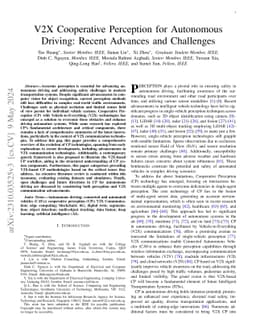 V2X Cooperative Perception for Autonomous Driving: Recent Advances and
  Challenges