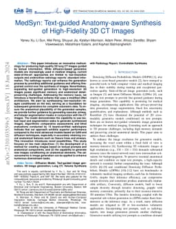 MedSyn: Text-guided Anatomy-aware Synthesis of High-Fidelity 3D CT
  Images