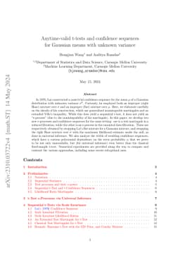 Anytime-valid t-tests and confidence sequences for Gaussian means with
  unknown variance