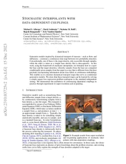 Stochastic interpolants with data-dependent couplings
