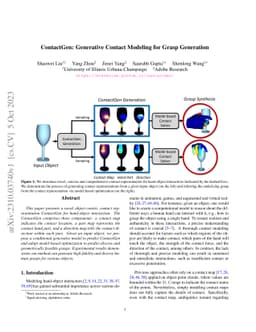 ContactGen: Generative Contact Modeling for Grasp Generation