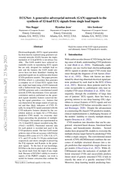 ECGNet: A generative adversarial network (GAN) approach to the synthesis
  of 12-lead ECG signals from single lead inputs
