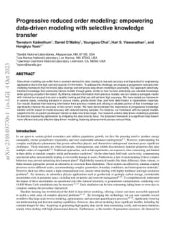 Progressive reduced order modeling: empowering data-driven modeling with
  selective knowledge transfer