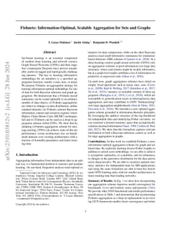 Fishnets: Information-Optimal, Scalable Aggregation for Sets and Graphs