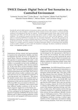 TWICE Dataset: Digital Twin of Test Scenarios in a Controlled
  Environment