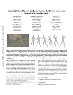 GroundLink: A Dataset Unifying Human Body Movement and Ground Reaction
  Dynamics