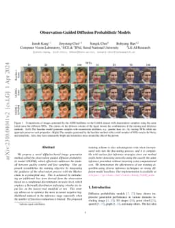 Observation-Guided Diffusion Probabilistic Models