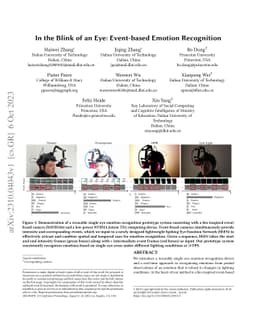 In the Blink of an Eye: Event-based Emotion Recognition