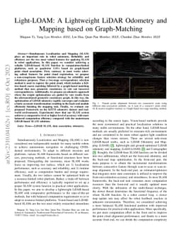 Light-LOAM: A Lightweight LiDAR Odometry and Mapping based on
  Graph-Matching