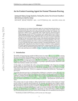 An In-Context Learning Agent for Formal Theorem-Proving