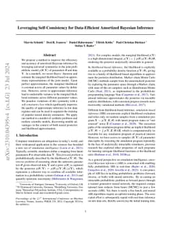 Leveraging Self-Consistency for Data-Efficient Amortized Bayesian
  Inference